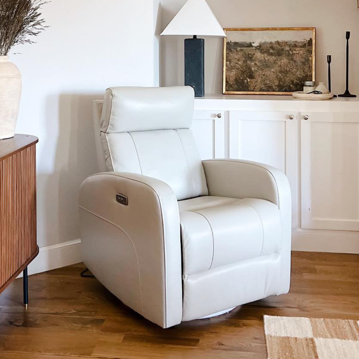 Fauteuil inclinable pivotant Joy Power avec appui-tête manuel