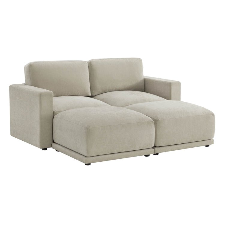 Miller 4-Piece Modular Sofa, L Shape & Pit Chaise Sectional
