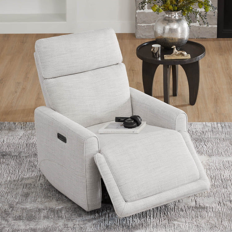 Fauteuil inclinable pivotant et électrique Elysian pour chambre d'enfant avec appui-tête réglable