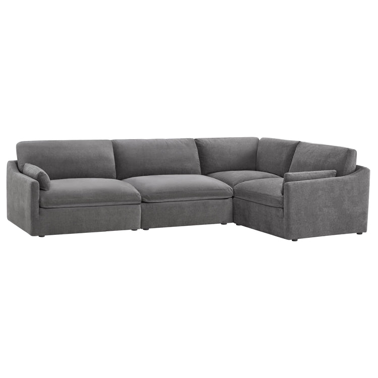 Canapé-chaise modulaire 4 places Kenna