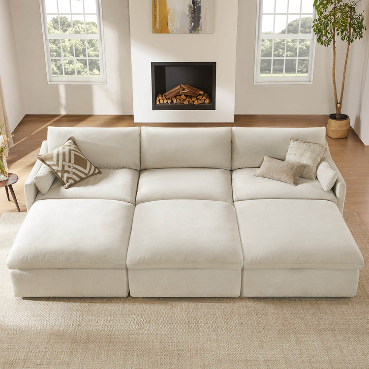 Canapé modulable 6 places Kenna Pit Sectional