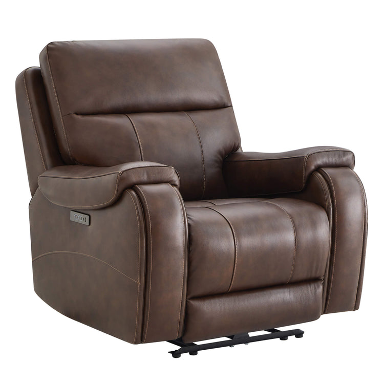 Fauteuil inclinable Noah Zero-Gravity en cuir véritable avec appui-tête électrique