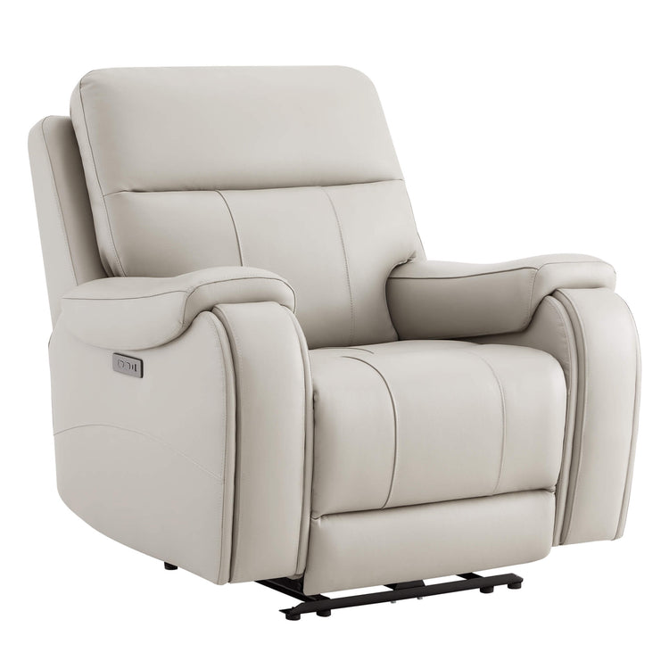 Fauteuil inclinable Noah Zero-Gravity en cuir véritable avec appui-tête électrique
