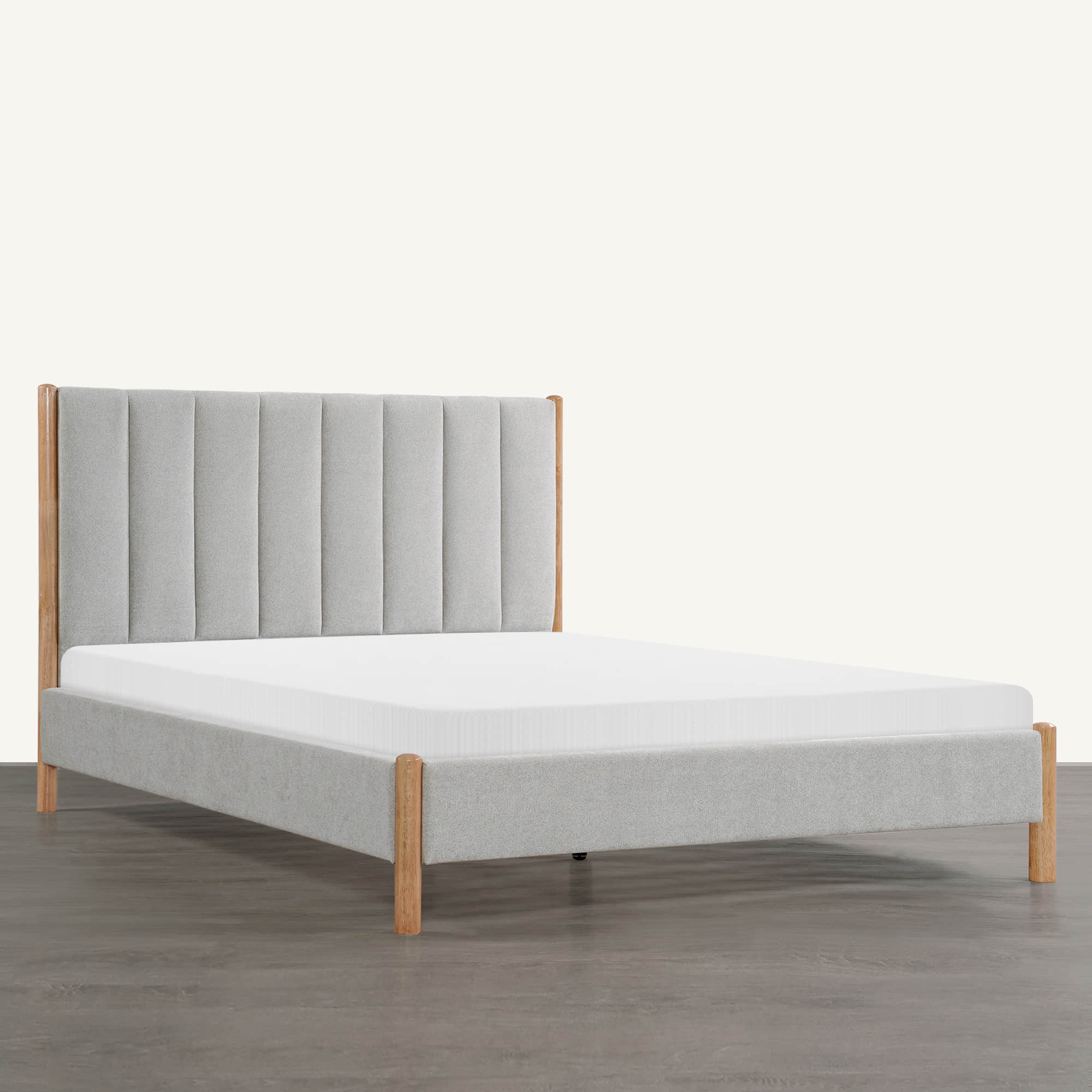 Lit plateforme contemporain rembourré Serene Queen