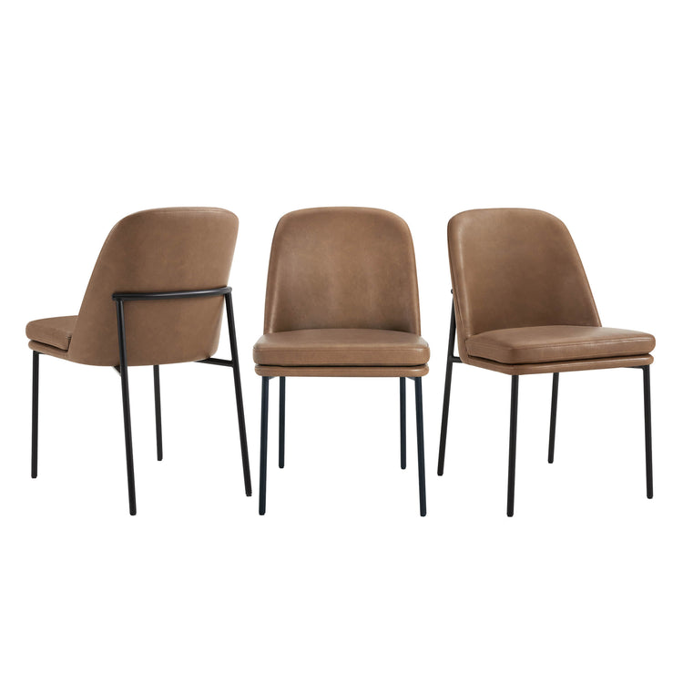 Chaise de salle à manger Golda avec base en métal