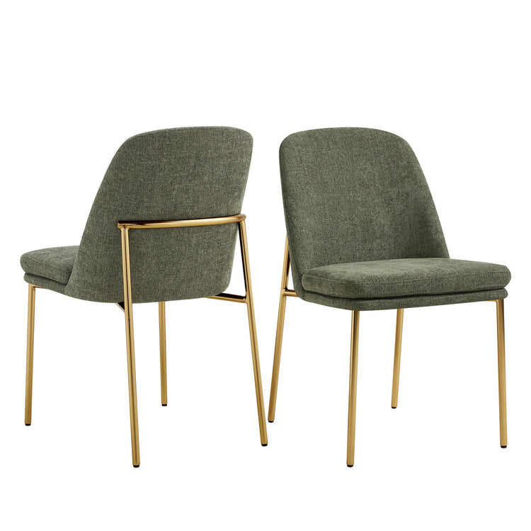 Chaise de salle à manger Golda avec base en métal