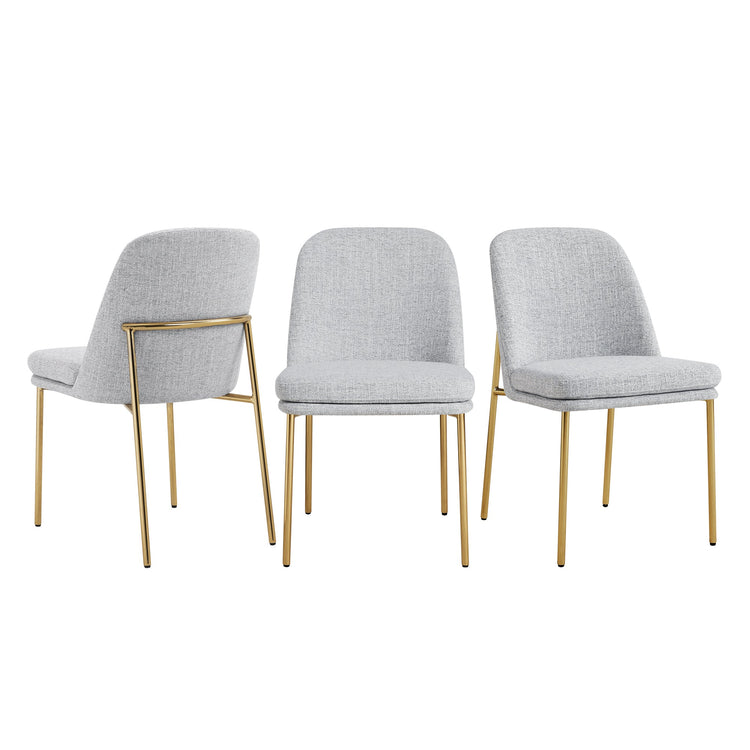 Chaise de salle à manger Golda avec base en métal
