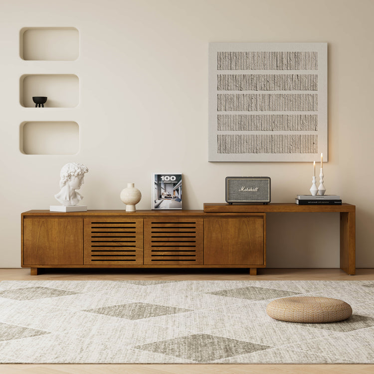 Meuble TV extensible Marin de style milieu de siècle
