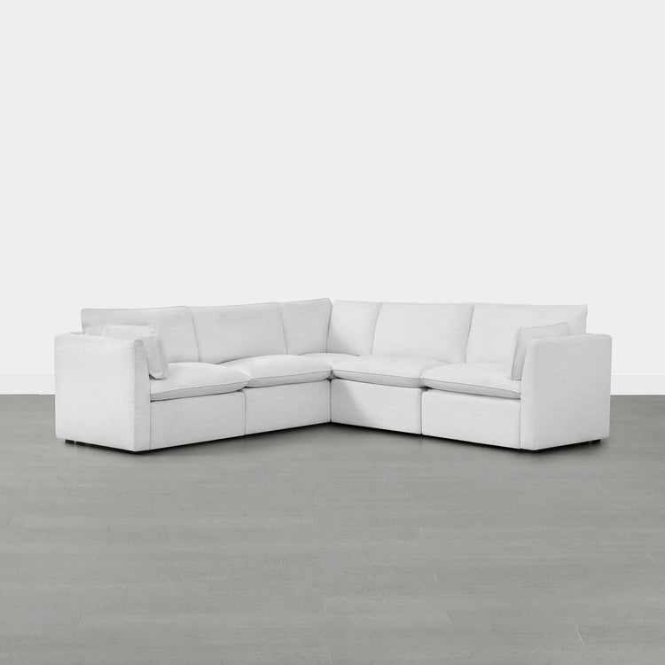 Canapé modulable en plumes Sophia 5 pièces