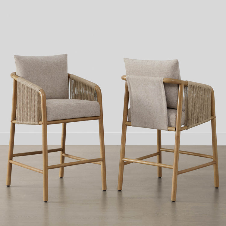 Tabourets de bar modernes en corde Sienna