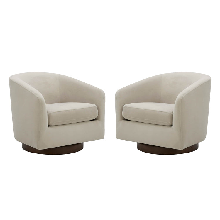 Fauteuil d'appoint pivotant moderne Wren