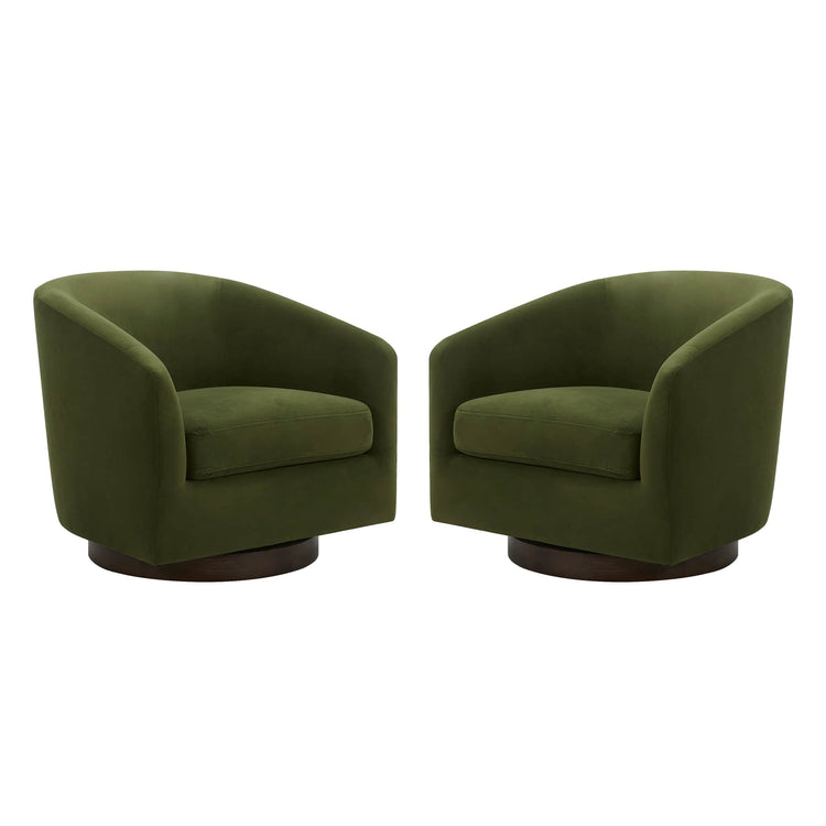 Fauteuil d'appoint pivotant moderne Wren