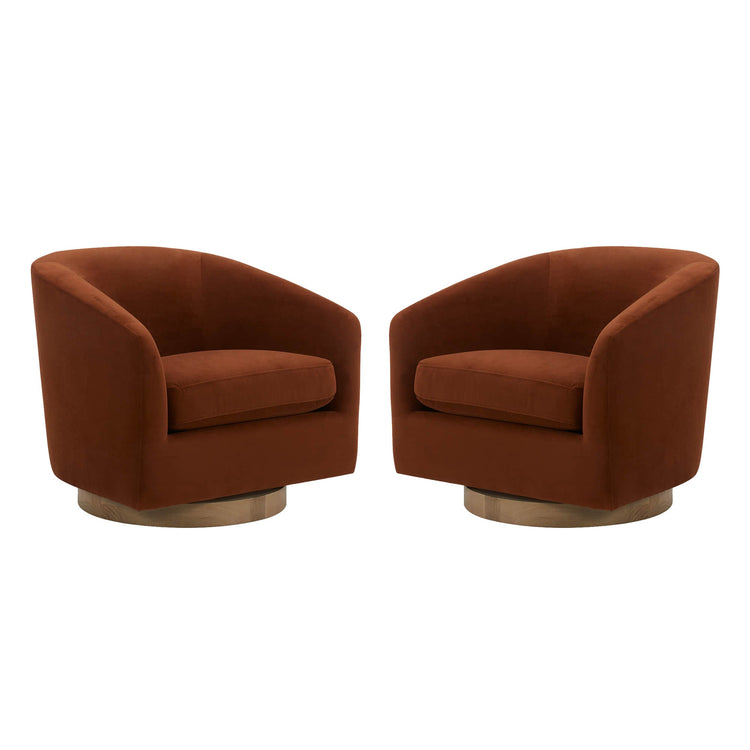 Fauteuil d'appoint pivotant moderne Wren