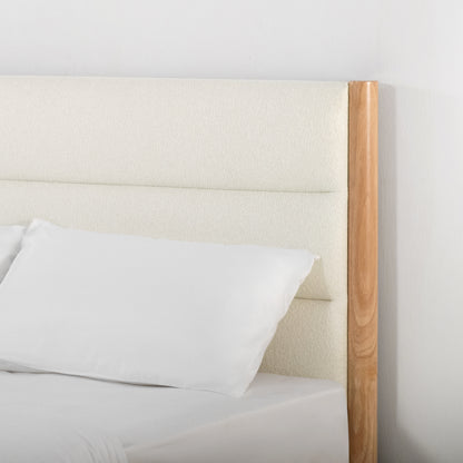 Mason Upholstered Platform Bed Frame with Headboard