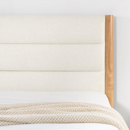 Mason Upholstered Platform Bed Frame with Headboard