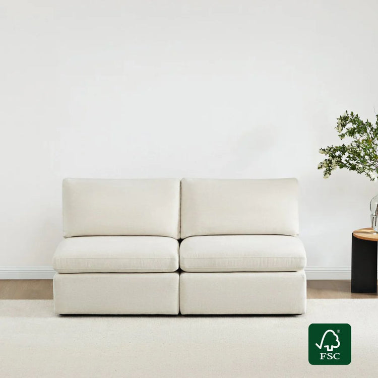 Fauteuil modulaire sans accoudoirs Delaney / Canapé 2 places sans accoudoirs