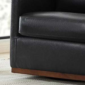 Fauteuil d'appoint pivotant moderne Henry 