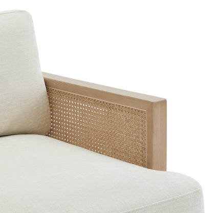 Fauteuil moderne en rotin Julane (41,8")