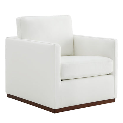 Fauteuil d'appoint pivotant moderne Henry 