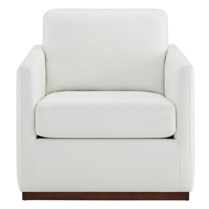Fauteuil d'appoint pivotant moderne Henry 