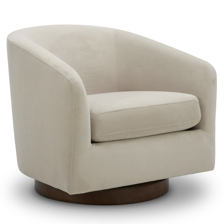Fauteuil d'appoint pivotant moderne Wren 