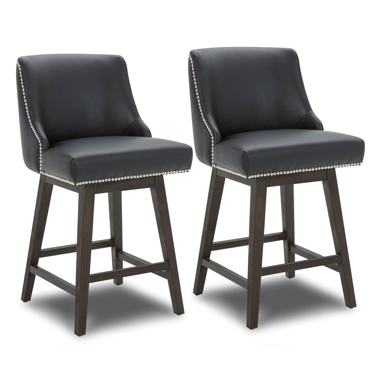 Asher Swivel Nailhead Trim Bar & Counter Stools