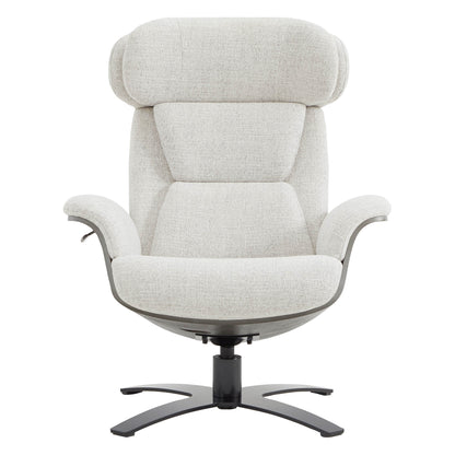 Elvin Genuine Leather Recliner Lounge Chair & Ottoman