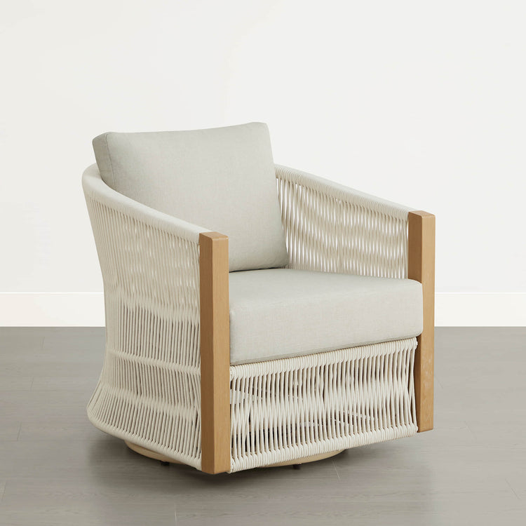 Chaise longue pivotante d'extérieur Acker Rope
