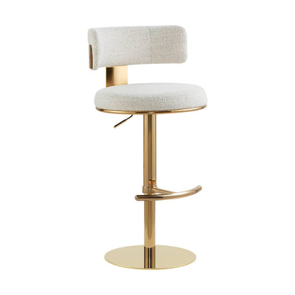 Tabouret de bar pivotant moderne à hauteur réglable Cayla