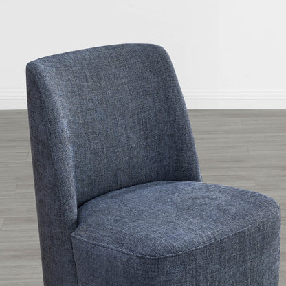 Lilibet Wingback Rolling Dining Chair With Casters