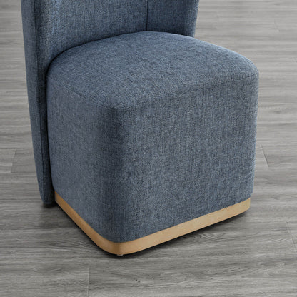 Lilibet Wingback Rolling Dining Chair With Casters