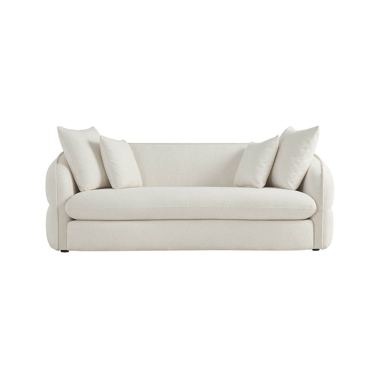 Canapé Dane à assise profonde avec design sculptural capitonné