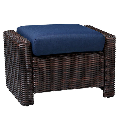 Ensemble de patio extérieur en rotin Elara 5 pièces