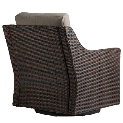 Ensemble de patio extérieur en rotin Elara 5 pièces