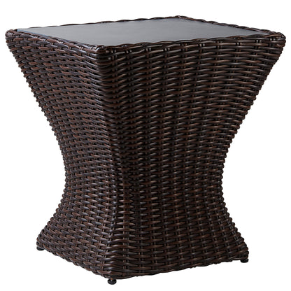 Ensemble de patio extérieur en rotin Elara 5 pièces
