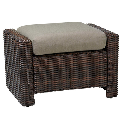 Ensemble de patio extérieur en rotin Elara 5 pièces