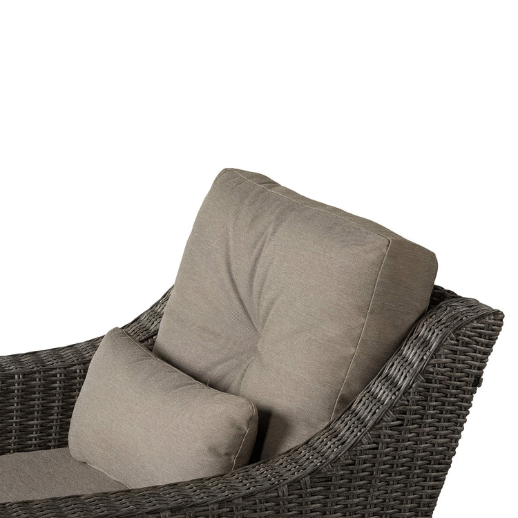 Ensemble de patio extérieur en rotin Elara 5 pièces