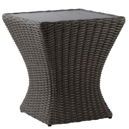 Ensemble de patio extérieur en rotin Elara 5 pièces