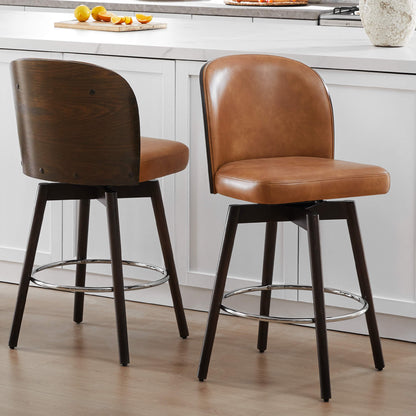 Tabouret de comptoir pivotant Gianna