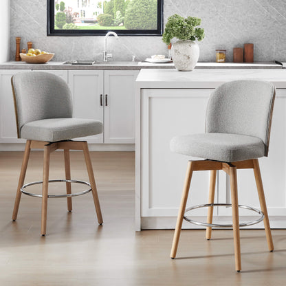 Tabouret de comptoir pivotant Gianna