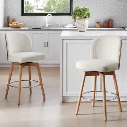 Tabouret de comptoir pivotant Gianna