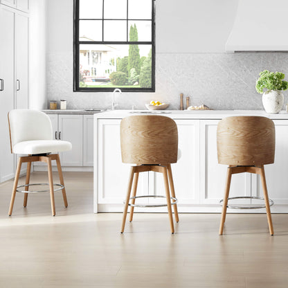 Tabouret de comptoir pivotant Gianna