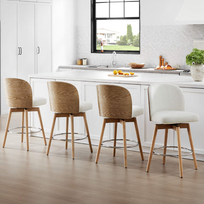 Tabouret de comptoir pivotant Gianna