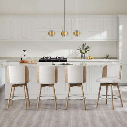 Tabouret de comptoir pivotant Gianna
