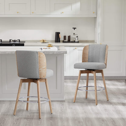 Tabouret de comptoir pivotant Gianna