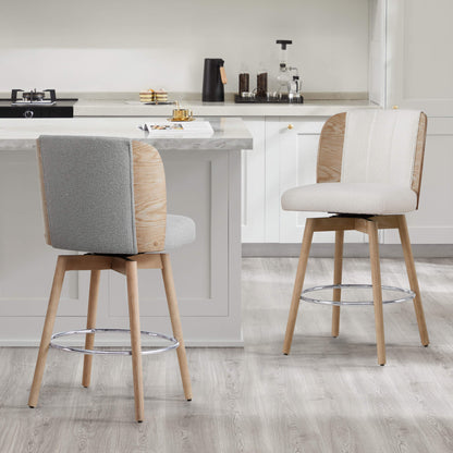 Tabouret de comptoir pivotant Gianna