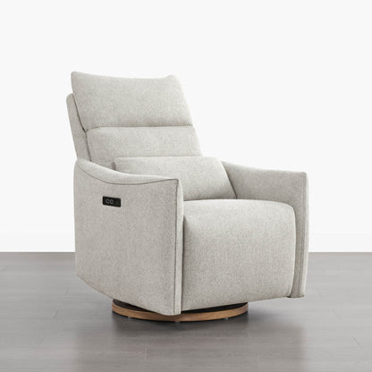Janice Power Swivel Nursery Glider Recliner with Power Headrest