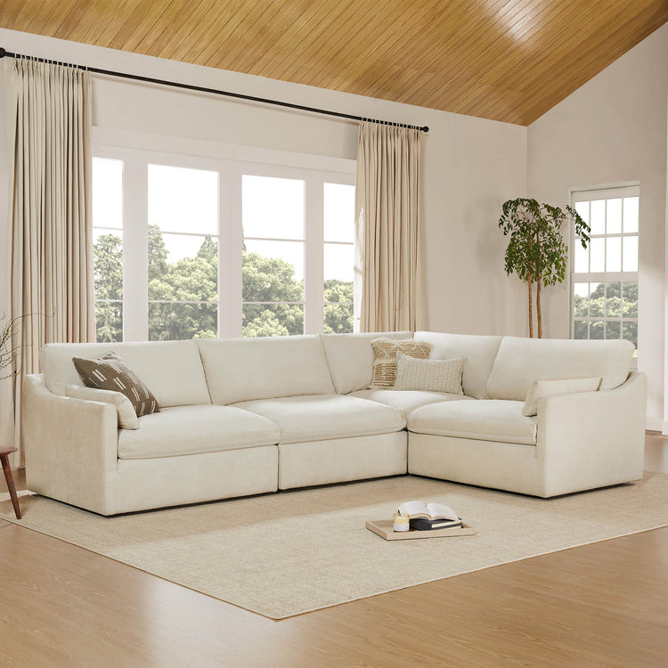 Canapé-chaise modulaire 4 places Kenna