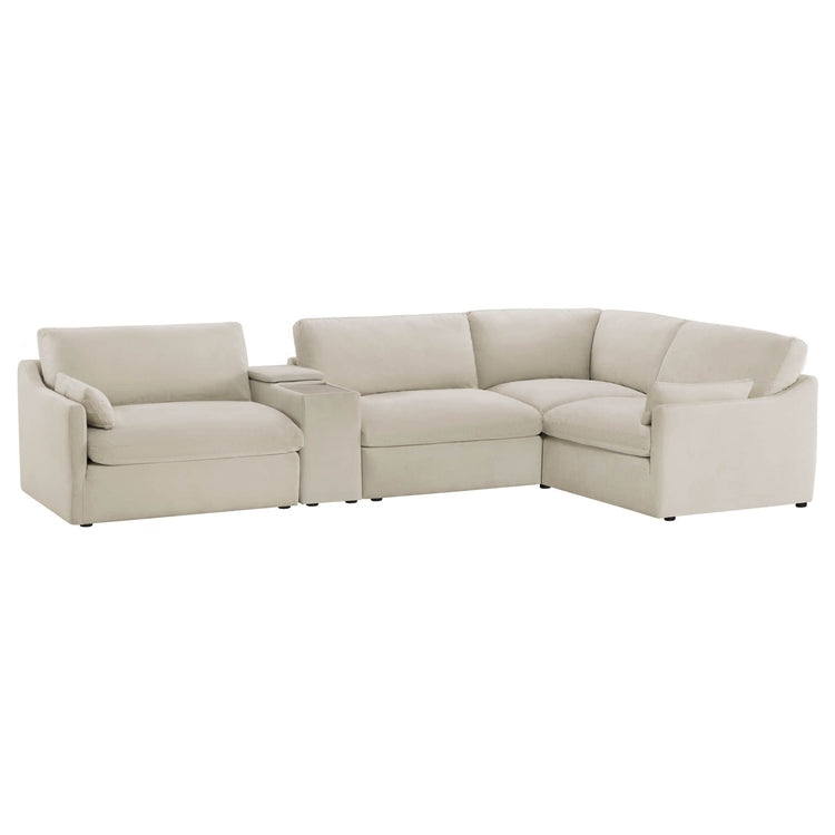 Canapé-chaise modulaire 4 places Kenna