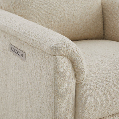 Lulla Power Swivel Nursery Glider Recliner with Power Headrest and Nightlight